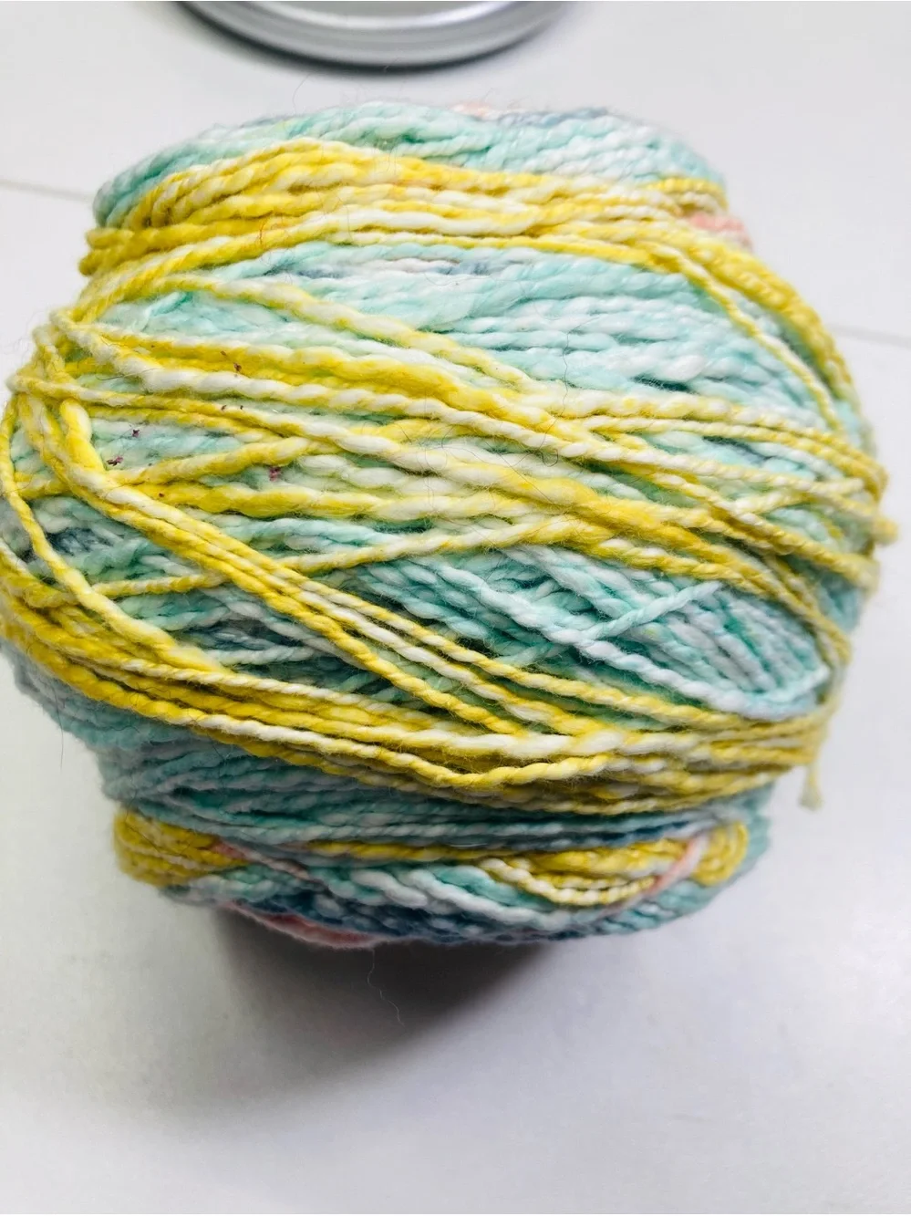 Bargain Yarn: 8.68 oz / 246 g Untagged Cotton Blend Feeling Variegated Cake